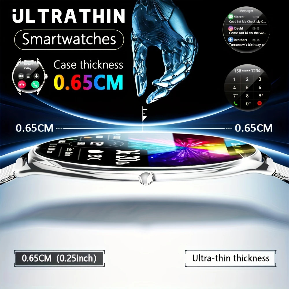 Watches Ladies Smartwatch - Montre connectée Ultra fine pour hommes