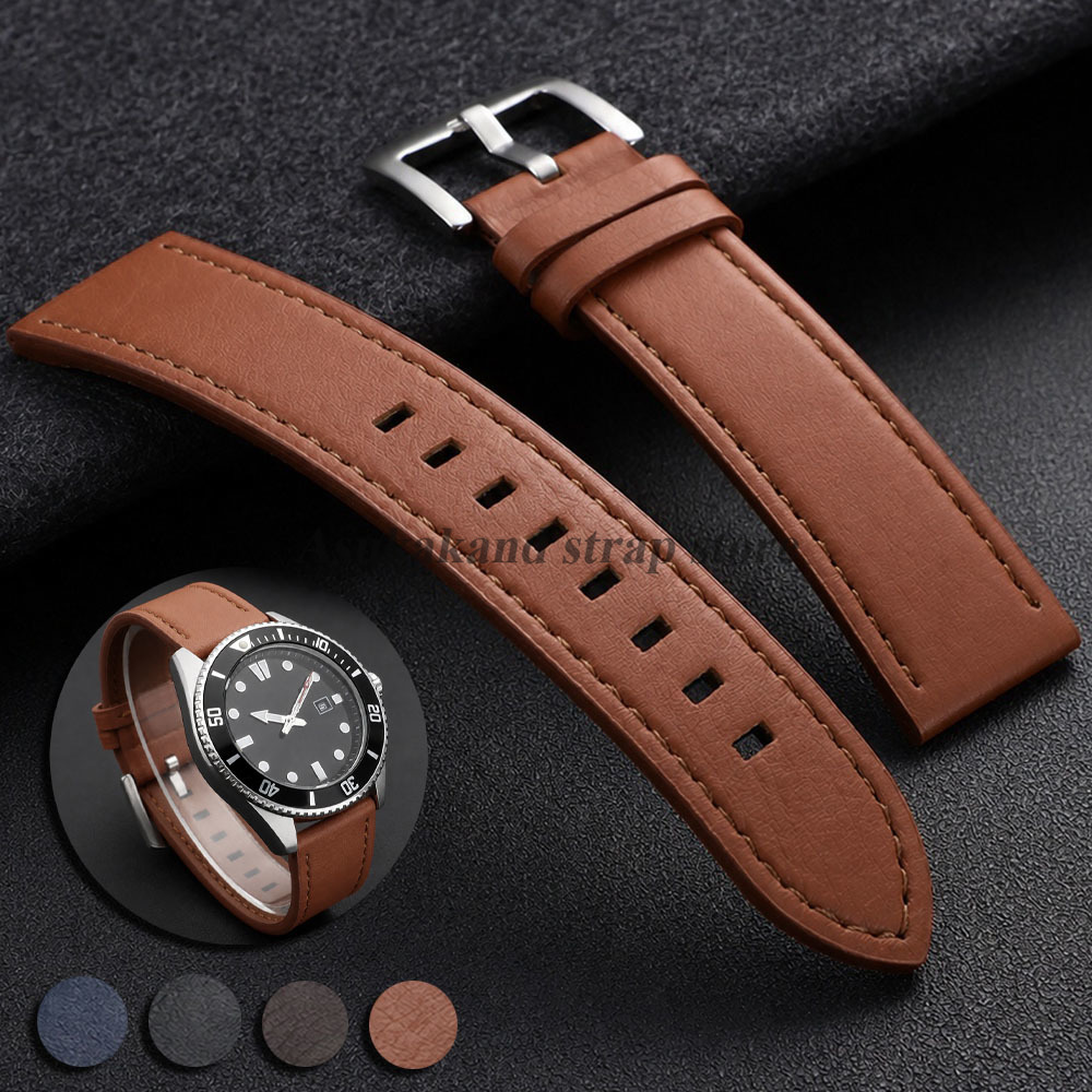 Watches Rolex Smartwatch - Bracelet de montre en cuir cousu,