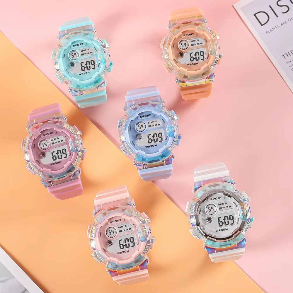 Smartwatch Digital Watches For Kid Girl - Montres de sport pour enfants, étanches,