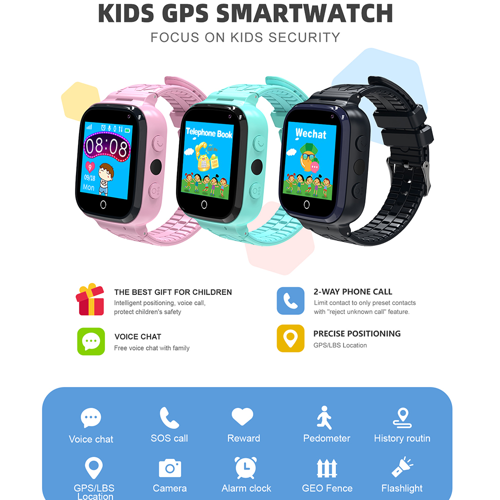 Nouveaux enfants montre intell - Smartwatch Watches For Kids With Gps avis et prix
