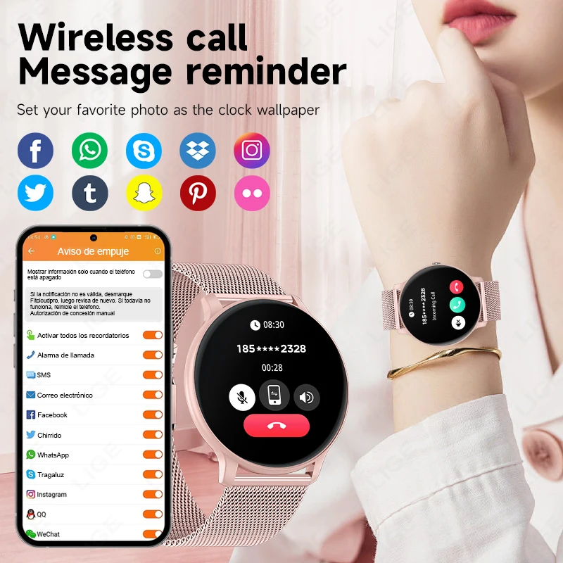 Montre connectée LIGE avec app - Watches Ladies Smartwatch avis et prix