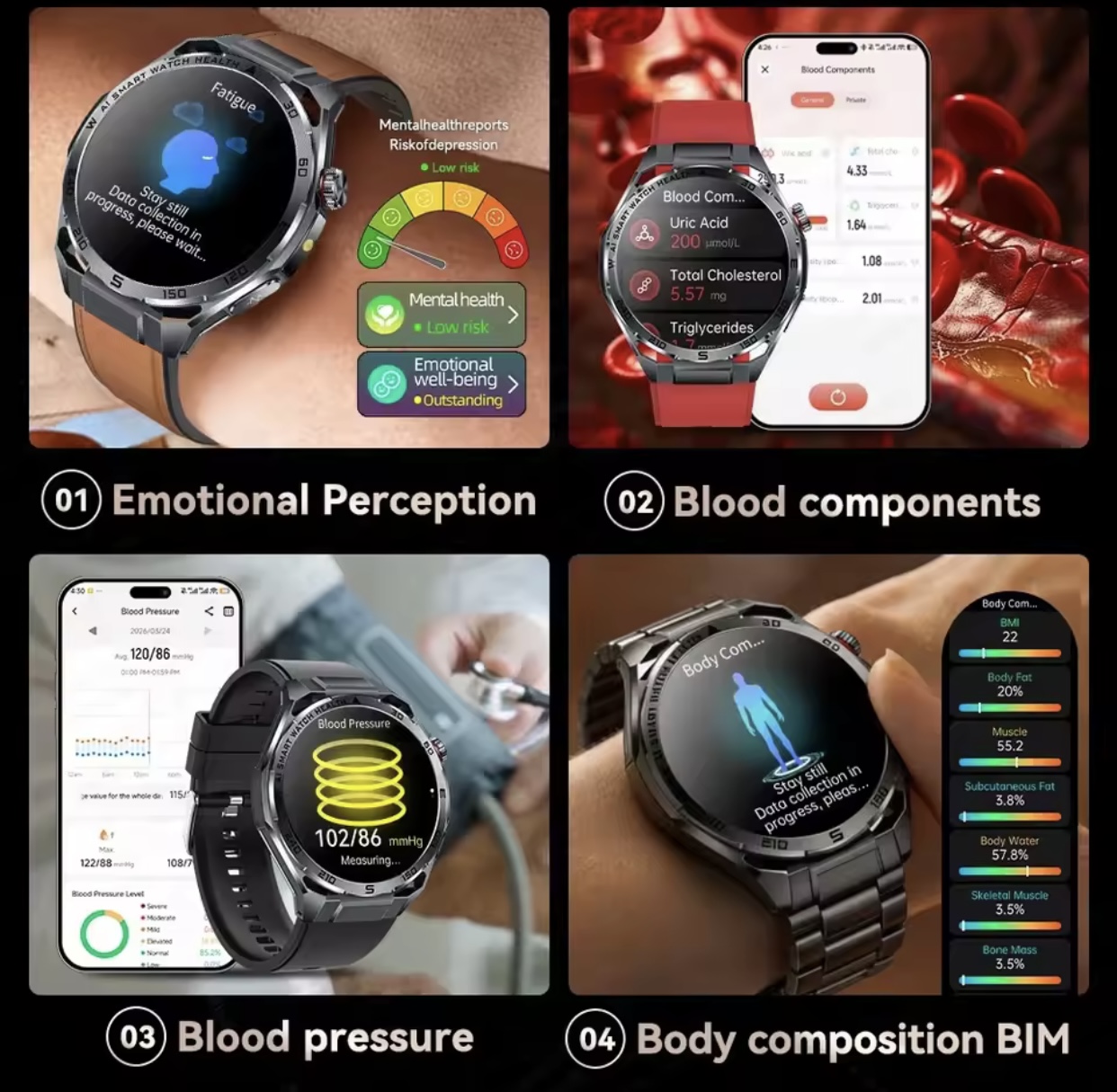 Montre connectée de santé haut - Watches Ladies Smartwatch avis et prix