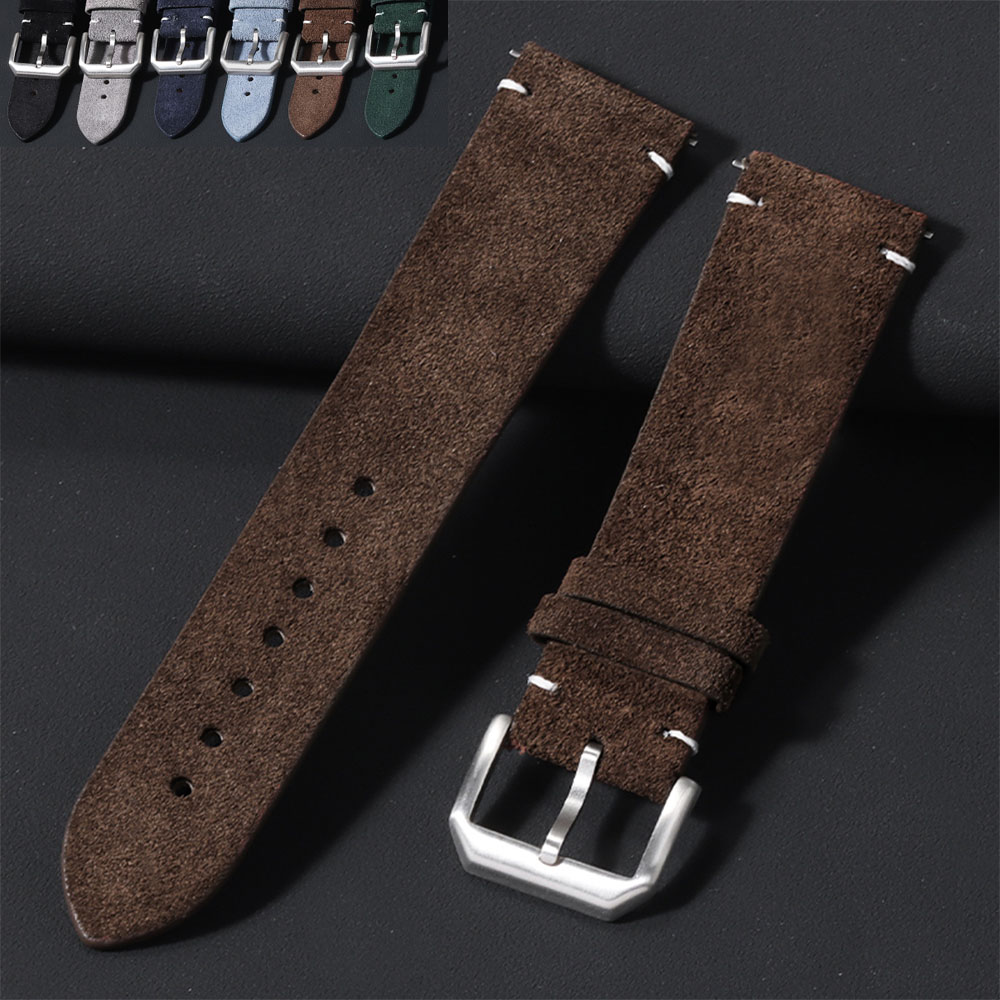 Bracelet de montre en cuir sué - Smartwatch Vintage Watches For Women avis et prix