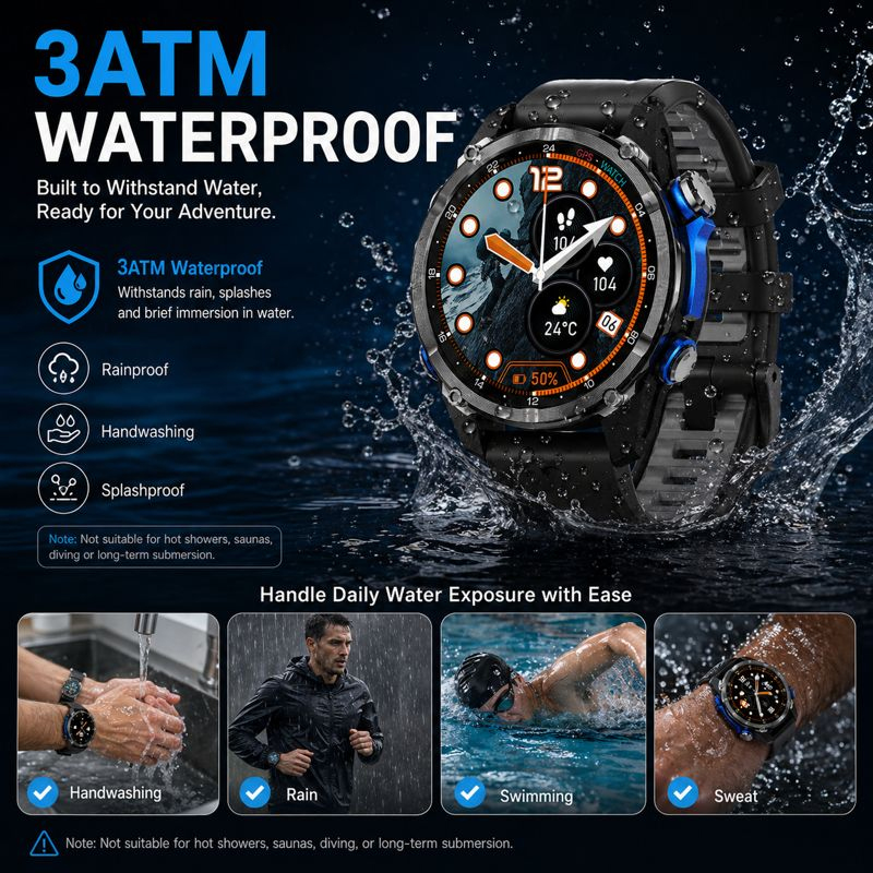 Montre connectée HD350 Pro de  - Altimeter Compass Watch avis et prix
