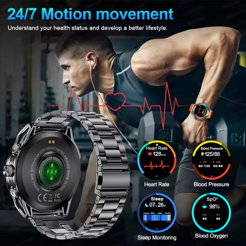 Montre connectée de sport GPS  - Altimeter Compass Watch avis et prix